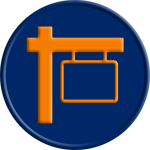 Distressed Assets Icon OrangeBlue 150px